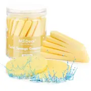 50Pcs Compressed Facial Cleansing Sponges Makeup Remover Wipes Cleaning Brushes