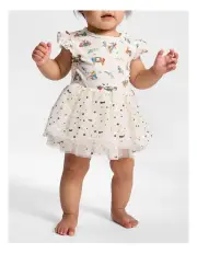 Peter Rabbit Christmas Tutu Bodysuit in Red