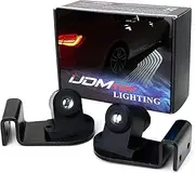 iJDMTOY Bimmer Style Angel Wing Micro-Optic LED Welcome Light Carpet, Universal Fit Compatible With Any Car SUV Truck As Side Door Step Courtesy Floor Illumination