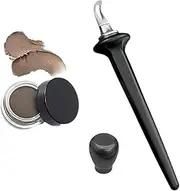 Eyeliner Set, Waterproof & Smudge Proof Eyeliners Kit, Multi-Purpose Make-Up Application Tool,with Long-Wear Eyeliners Cream,Silicone Brush Makeup, Dual-Tip No-Skip,Black Pen+Brown Cream
