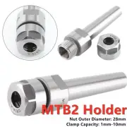 Collet Holder Morse Taper 1mm-10mm 28mm Carbon Steel ER16 MT2 M10 MT2 Bracket