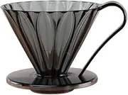 Sanyo Sangyo CAFEC TFD-4BK Tritan Flower Dripper, CUP4, For 2 to 4 Cups, Black