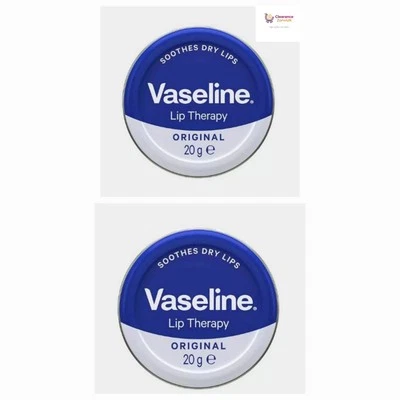 Brand New 2 Packs of Vaseline Original Lip Therapy (20gr x2)