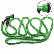 OGIMA Latex Flexible Expandable Water Hose W/7 Function Sprayer & Shut-Off Valve