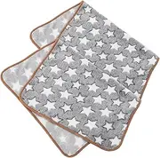 NOLITOY 2pcs Cute Pet Blanket for Cats Dogs Washable Fleece Puppy Sleep with Adorable Star Pattern Soft Reversible Throw for Bed Couch Sofa
