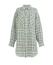 Plaid shirt S Gray