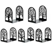 HappyHapi Book Ends, Metal Bookends for Shelves, Modern Tree Book Ends Decora...