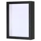 Shadow Box Frame Wooden Pressed Flower Frame Floating (Black 5x7")