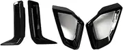 Compatible for BMW G05 LCI X5 2023-2024 Front Bumper Side Air Vent Trims Gloss Black Fog Light Intake Frame Cover Spoiler Splitter Canards