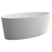 Lexy Stone Bath 160x75x60, Matt White