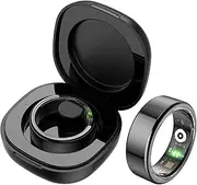 Smart Ring Heart Rate Monitor Sleep Tracker Health Ring Blood Oxygen Pedometer Calorie Step Counter Fitness Ring IP68 Waterproof Smart Rings for Men Women Fitness Tracker for iOS Android Phones