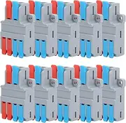 Cable Connector Terminal Multi Function Quick Wiring Connection Color Button Line Connector for Electric Wire Connection 10Pcs LT-624