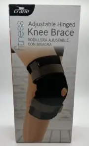 CRANE FITNESS Adjustable Hinged KNEE BRACE In Box