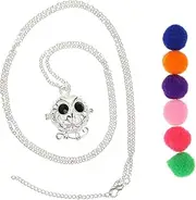 [Yardenfun] Essential Oil Diffuser Pendant Necklace Owl Model Aromatherapy Jewelry for Parties