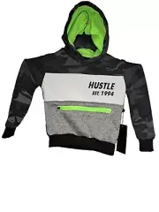 Encrypted Black Camo Boys Medium Hustle Hoodie