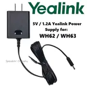 Official Yealink 5V 1.2A US Power Supply Adapter for WH62 WH63 Wireless Headset