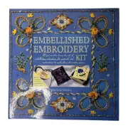 Embellished Embroidery Craft Crafting Kit and Instructions Learn to Embroider