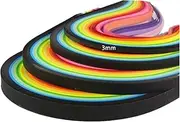 ODETOJOY 260Pcs Quilling Paper Strips 3mm DIY Origami Paper Quilling Craft Kits Scrapbook Length 39cm, 26 Colors Quilling Paper 3mm