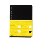 Nitoms STALOGY 1/2 Year Notebook, Black 1 Pack