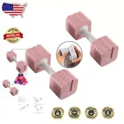 Compact 2-Piece Adjustable Dumbbells Set - Non-Slip Design for Safe Workouts
