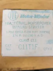 I-T-E C11T1F Fractional Horsepower Manual Starter