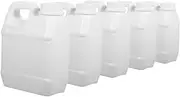 GARVALON 5pcs Plastic Storage Containers with Lids Bottles for Oil Water Chemical Storage Airtight Leakproof for Camping and Outdoor Use Versatile Safe for Food and Medical Applications