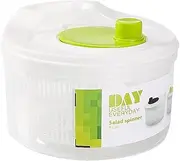 Salad Spinner, Manual Vegetable Spinner, Odorless Fruit Vegetable Washer Dryer, Large Salad Spinner with Serving Bowl, Lettuce Spinner & Fruit Veggie Washer for Lettuce Dryer Salad Shooter Salad Rotat