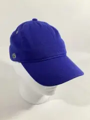 Lacoste Blue Hat Cap Adjustable 100% Cotton OSFM NWT