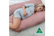 Aus Made Teddy Bear Fleece Super Warm Soft Pregnancy Pillow-Blush