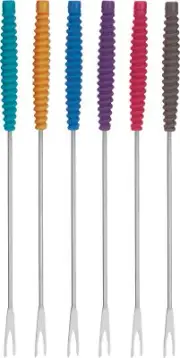 Fondue Forks Set Of 6 Assorted Colors