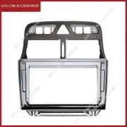 LCA 9 INCH For Peugeot 307 307CC 2002-2013 Car Radio Android MP5 GPS Player Casing Frame 2 Din Fascia Stereo Dash Panel Cover Silver Frame