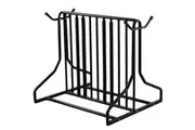 CyclingDeal 3 to 5 Bike Floor Parking Rack with Storage Hooks Hangers - for Parking Road, Mountain, Kids or Hybrids Bikes Bicycles in Garage