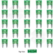 25x Mini Blade Fuse APM ATM 30A Amp Motorcycle Automotive Circuit Spade Set Kit