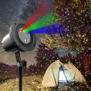 Christmas Laser Lights Projector Outdoor, 3 Color Motion Firefly Lights Proje...