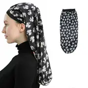 Satin Women Head Scarf Hair Wrap Cap Hat Headband Sleeping Bonnet Sleeping Cap Head Cover