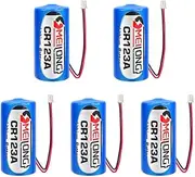 HOUYIBO 5PCS CR123A/CR17345 3V 1400mAh Replacement Non-Rechargeable Disposable Lithium Battery for Electricity Meter