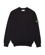 compass-patch cotton sweatshirt S blue
