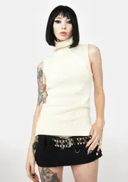Get Real Turtle Neck Tank Top