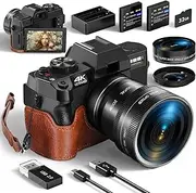 48MP Digital Camera for Photography QCY-S100-WMPT-BK-251B-EU-C1