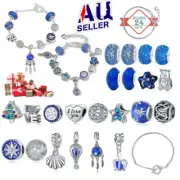 24PCS Advent Calendar Christmas Countdown Calendar DIY Charm Bracelet Making DS