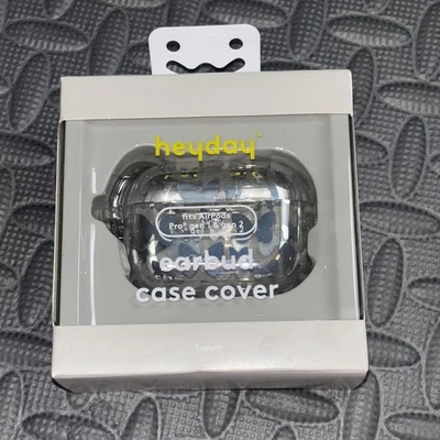 Heyday Hardshell Case w/Clip for Apple AirPods Pro (Gen 1/2) - Silver Butterfly
