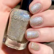 Zoya Celestia - Pearlescent Silver Holographic Fine Glitter Shimmer Nail Polish