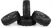 4pcs AUSTAR 110mm 1.9 Inch Rim Rubber Tyre Tire Wheel for 1/10 RC Car Traxxas HSP Rat RC4WD Tamiya Axial SCX10 D90 HPI RC Rock Crawler