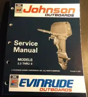 1992 OMC EVINRUDE JOHNSON 2.3 THRU 8 HP SERVICE MANUAL P/N 508141 (746)