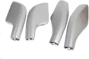Black Exterior Roof Rack Rail End Cover Shell Cap Replacement 4PCS,Compatible with Toyota Land Cruiser Prado J90 1996-2002(Silver)