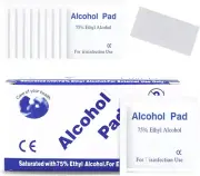 Wakouter Alcohol Pad Swabs Skin Cleansing Wipes Saturated with 75% Ethanol, 1...