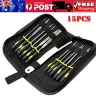 15pcs Mini Wood Rasp Set Needle Files for Wood Soft Stuffs Carving Metal Tools