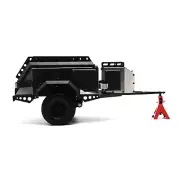 1:10 Truck Trailer Dual Axle Metal For 1:10 RC Crawler AXIAL SCX10 RC4WD5