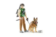 Bruder Forest Ranger Truck With Dog & Equipment Scale Model Kids Toy Set 3y+