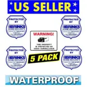 BRINKS HOME SECURITY WINDOW WARNING STICKERS+VIDEO CAMERA DECAL SIGN